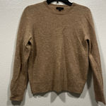 Quince  Cashmere Crewneck Sweater in Tan Small Photo 0