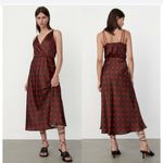 ZARA NWT   POLKA DOT SILKY SLIP MIDI DRESS BLOGGERS FAV SMALL Photo 1