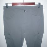 Eddie Bauer  T6 32 Lightweight Gray Cargo Ruched Side Capri Outdoors Pants Photo 7
