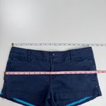 American Eagle Vintage Y2K Low Rise Micro Shorts Cargo Button Pocket Blue Size 8 Photo 4