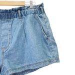 Anthropologie Pilcro Denim Shorts Size XL Light Wash Relaxed Fit Elastic Waist Normcore Casual Photo 3