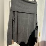 Verve Ami NWT  Gray and Black Off-Shoulder Sweater 2X Photo 2