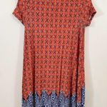 Anthropologie Anthro Purella Rust Orange Floral Oakdale Tunic Photo 6