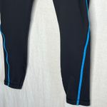 Lululemon Run Pace Leggings Black Beach Blanket Blue White Size 8 Photo 5