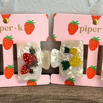 Piper  K |  2 Pack of Strawberry & Pineapple Hair Clips Photo 0