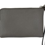 Coach F58032 Corner Zip Wristlet Crossgrain Leather Wallet Gray Small Photo 5