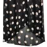 Show Me Your Mumu Black/Tan Polka Dot Sheer High Low Sleeveless Maxi Shift Dress Photo 3