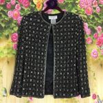 Papell Boutique Vintage Black Beaded Blazer
Size S Photo 1