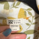 Billabong  Yellow and Green Floral Shirt Photo 1