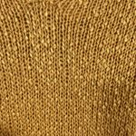 Eileen Fisher ‎ Italian Yarn V-Neck Sweater Small Petite Fall Yellow Linen Blend Photo 5
