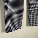 Massimo Fabbro Womens Italian Gingham Checkered Mid Rise Pull Ankle Pants US 8 Black Photo 1