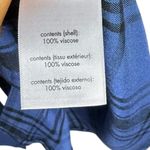 We Wore What NWT Blue Oversized Long Sleeve Plaid Boyfriend Button Shirt S M Blue Photo 9