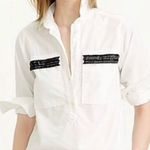 J.Crew Beaded Pocket Pullover Blouse Size 2 Photo 0