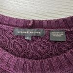 Jeanne pierre  cotton knit sweater purple S Photo 3