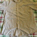 IZOD  Button Down Short Sleeve Shirt Mens Casual White Large Photo 0