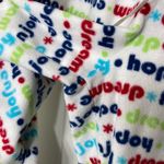 Sonoma NWOT  women’s white multicolor soft fleece elastic drawstring pajama pants Photo 1