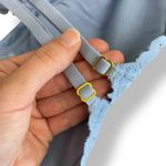 Aerie Aeri NWT Blue Holiday Best Lace Padded Racerback Bralette Size Medium Photo 5