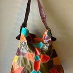 Bebe  Women's Multicolor Patchwork Leather Hobo Bag Large Boho Chic Photo 0