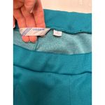 Adidas  cropped straight leg joggers in dark turquoise. 2008. Made in Canada Sz 4 Photo 3