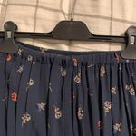 William B GUC  maxi slit navy floral skirt Photo 6