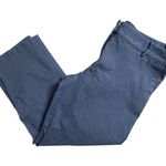 Loft Women's Size 14 Blue Riviera Slim Dress Pants Casual High Rise Photo 0