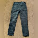 Paige Hoxton Ankle Peg Velvet Jeans Sea Blue High Rise Button Fly NWT Size 30 Photo 6