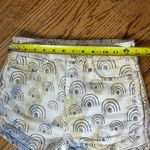 Anthropologie PILCRO Hannah Leathers Rainbow Ultra HighRise Denim Shorts Size 25 Blue Photo 12