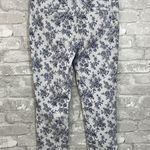 Mario Serrani  Blue Floral Skinny Ankle Pants Photo 3