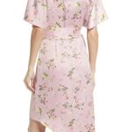 Charles Henry Dolman Wrap Dress in Blush Floral Photo 1