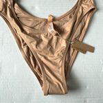 SKIMS NWT  swim cut out monokini ochre XS Photo 2