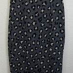Loft Leopard Print Knit Pencil Skirt Gray/Black Size XS Photo 0