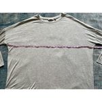 Athleta Heathered Gray Cloudlight Relaxed Asymmetrical Long Sleeve Top Large Photo 7