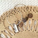 ALEX AND ANI Disney Land World Frozen Elsa Anna Set 3 Bangle Bracelets Silver Gold Photo 5