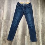 Paige Denim Skyline Ankle Peg Jeans Medium Dark Wash Mid-Rise Size 25 Photo 1