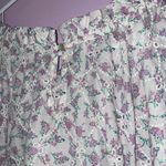 Jennifer Grace NEW Jennifer & Grace L Blouse Lavender Ditsy Floral Eyelet Puff Ruffle Prairie Photo 5