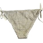 Aerie  Cream Crochet Cheeky Bikini Bottom size Large Photo 6