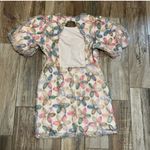 Entro  Blush Jacquard Floral Mini Dress Photo 6