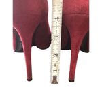 Versace 1969 Italia Women Red Suede point stiletto heel Size: 361/2, US 6 Photo 10