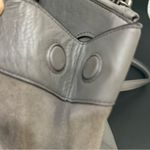 Coach 20165 Turnlock Edie Carryall Gray Pebbled Leather & Suede Shoulder Bag Photo 14