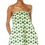 AMUR Jendayi Mini Dress in Cactus Kaleidoscope Tie Dye Sz 6 Green Photo 0