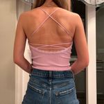 American Eagle  Lavender Lace Tank Top Photo 3