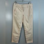 Loft NWT  Marissa Skinny Pale Pink Ankle Trouser Pants Size 4 Photo 8
