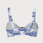 Berlook Ruched Cutout Floral Bikini Top and Floral High Waist Bikini Bot 46 White Size L Photo 8