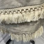Loft Ann Taylor beige cotton and linen blend tassels skirt size 10 NWOT Photo 4