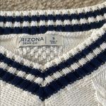Arizona Jeans Arizona Jean Company Navy and Cream Knit Sweater Vest Photo 1