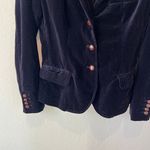 J.Crew  Dark Blue Velvet Holiday Blazer Size Small   Photo 5