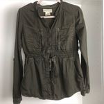 Urban Outfitters Staring at Stars Army Green Cargo Jacket Sz M Photo 0