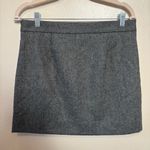 Gap ‎ Women's Skirt Mini Wool Blend Lined Herringbone Black White Size 4 Photo 3