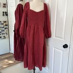 Sea New York renata fit and flare long sleeve midi dress Red Size 16 Photo 9