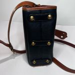 Dooney & Bourke 80’s Essex Navy & British Tan large size handbag long strap Photo 3
